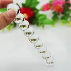 Стеклянная Анальная пробка, бусины, анальная трубка, фаллоимитатор, секс-игрушки для женщин, мужской брызговик, прозрачный кристалл, Анальная пробка для геев