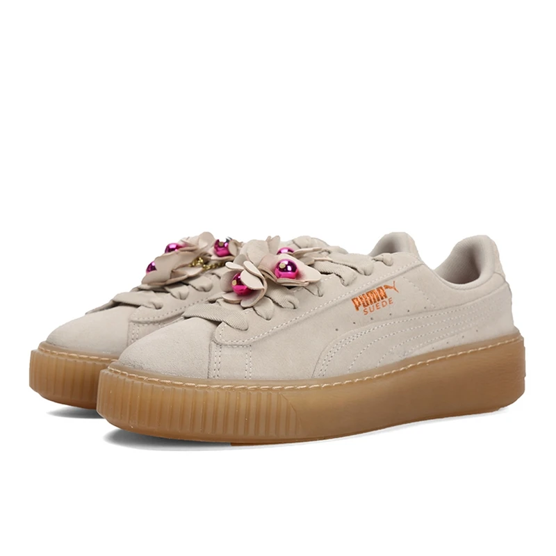 Женские кроссовки для скейтбординга оригинальные на платформе с цветочным