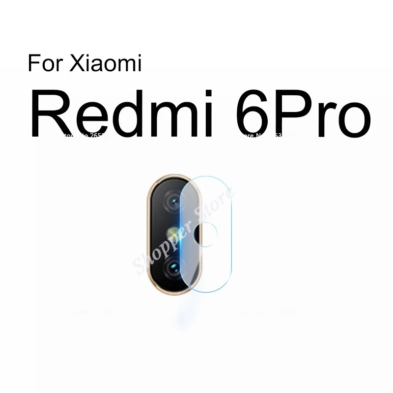 For Redmi 6Pro 2 шт. объектив камеры из закаленного стекла для Xiaomi Mi A3 9 T Mi 8 SE A2 Lite Mi 6X 5X A1 6 для Redmi Note 7 6Pro 7A Mix2 2S 3 Max2 3 Pro - Цвет: For Redmi 6Pro