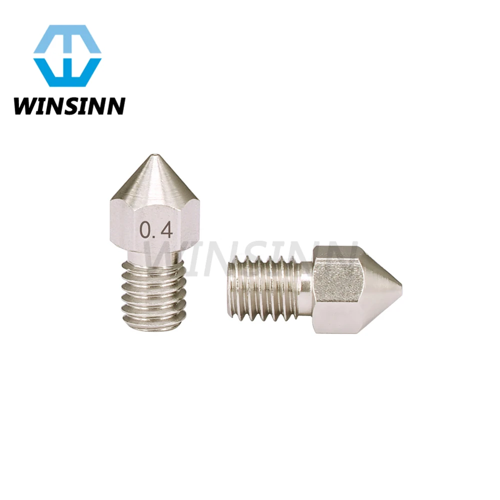 3D принтер сопло M6 нержавеющая сталь для 0 3 4 5 мм Hotend экструдер 1 75 нити|steel nozzle|nozzle