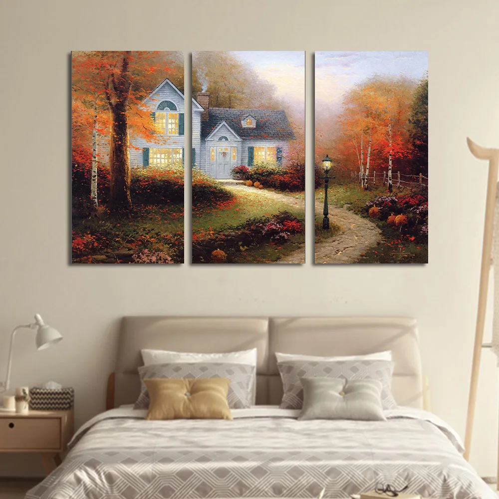 Зимний абстрактный пейзаж живопись картина маслом без рамки украшение для дома