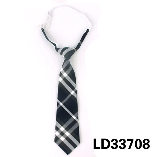 LD33708 Модный женский галстук для рождества, хлопковые Галстуки для мальчиков и девочек, тонкие клетчатые Галстуки для подарков, повседневные новые галстуки, резиновые галстуки - Цвет: LD33708