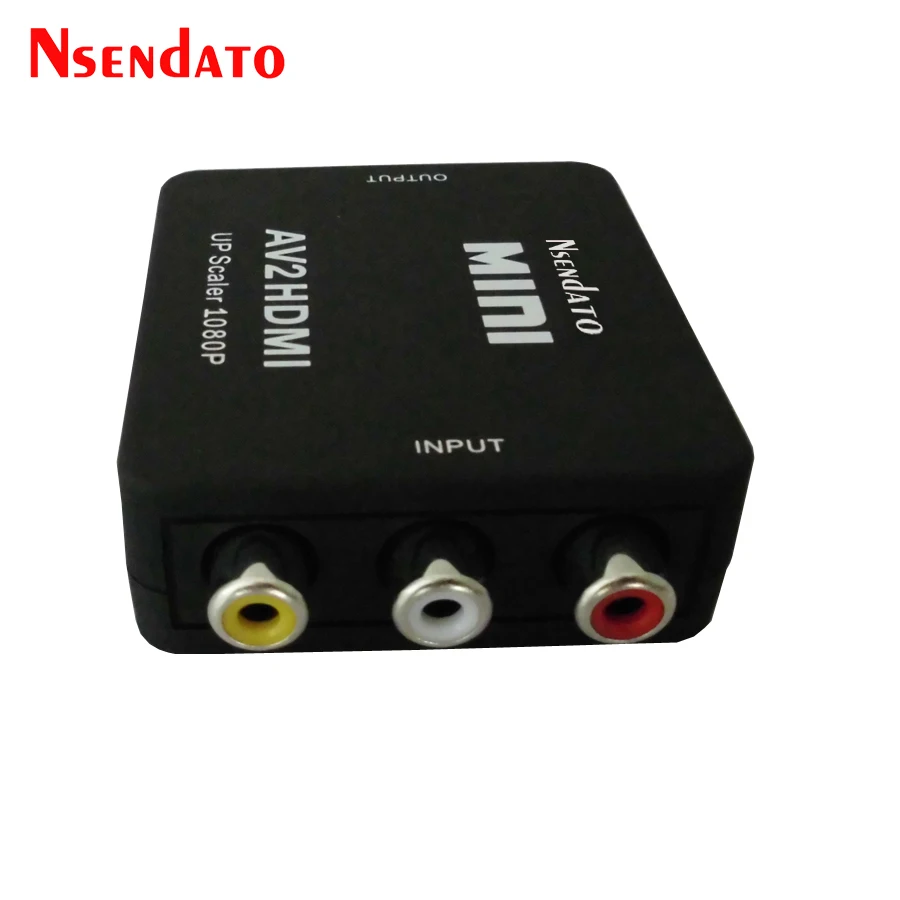 Мини RCA к HDMI Композитный Аудио Видео AV CVBS адаптер конвертер AV2HDMI L R HD видео