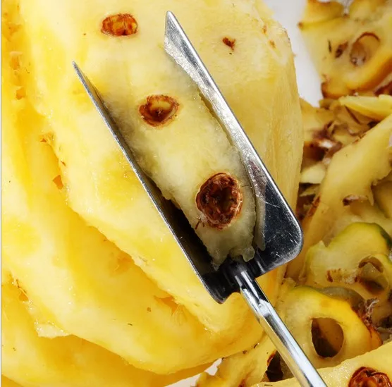 1 шт. Нержавеющая сталь ананас Овощечистка Slicers специальные тростниковые