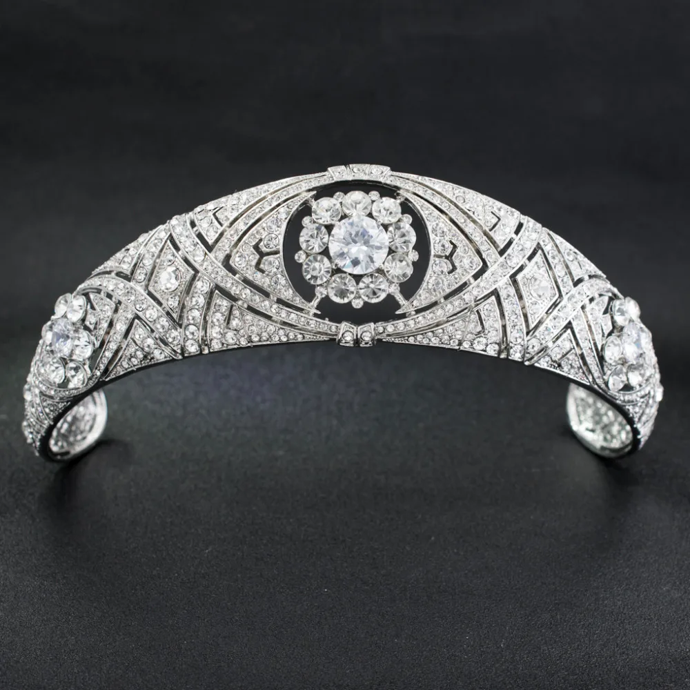 Luxury Austrian Rhinestone CZ Meghan Princess Wedding Bridal Tiara Crown Diadem For Women Accessories Jewelry HG078 Pre-Sale