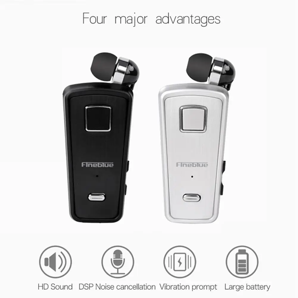 2018 Новинка Fineblue F980 Беспроводная bluetooth гарнитура в ухо с микрофоном Вибрирующая