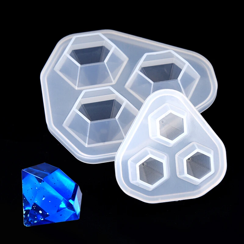 

Hot Selling Diamond Pendant Necklace Crafts Making Resin Silicone Mold Jewelry DIY Tool