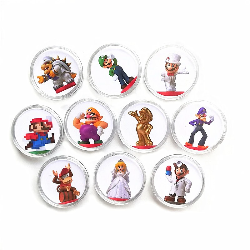 Полный набор 10 шт./лот Супер Марио Одиссея NFC игровая карта Amiibo Ntag215 коллекция монет тег для NS переключатель WiiU