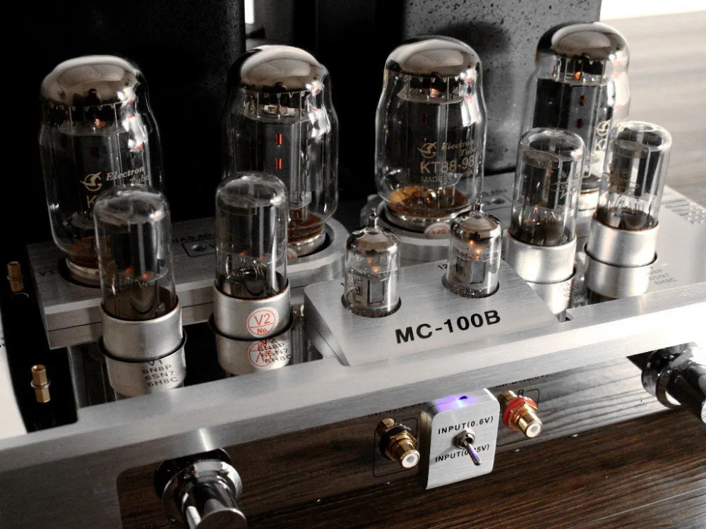 Вакуумный ламповый Hi-end Встроенный усилитель мощности YAQIN MC-100B ГБ KT88 x4 110-240 В с