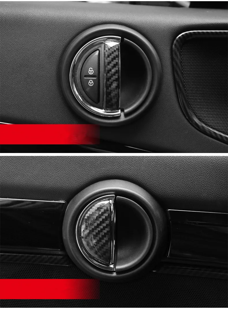 Углеродного волокна салона наклейка для дверной ручки для Mini Cooper F54 F55 F56 F60 R55 R56 R60 R61 Средства для укладки волос