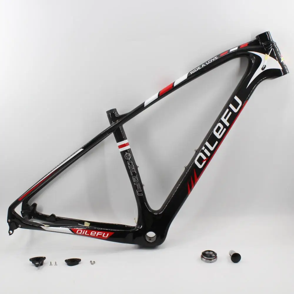 Распродажа, горный велосипед QILEFU 27,5/29er* 15,5/17,5/19 дюймов, 3K UD, полностью углеродное волокно, велосипедная Рама, гарнитура для горного велосипеда