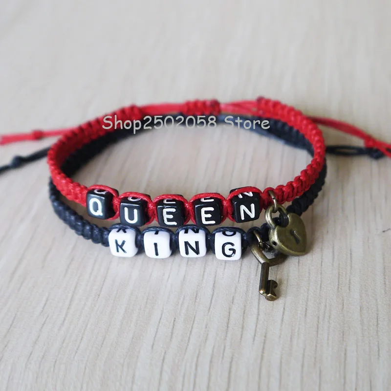New King Queen Couples Bracelets Key Lock Loves Bracelet Anniversary Gift Boyfriend girlfriend jewelry | Украшения и аксессуары