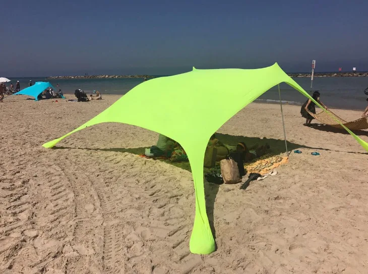 Green Without Mat Летний туристический пляжный зонтик солнцезащитный тент Пляжный Тент UPF50+ Открытый Солнечный тент солнцезащитный навес пляжный тент Пляжный Тент Toldos - Цвет: Green Without Mat