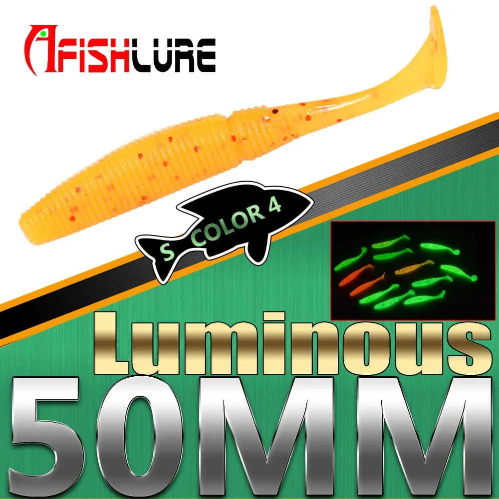 Набор мягких приманок 180 шт. Afishlure мягкие рыболовные приманки светящаяся приманка