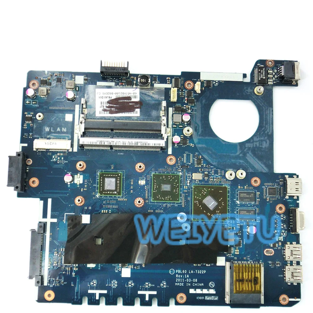 K53B материнская плата HD6470 для ASUS X53B K53BY K53BR X53BY ноутбука 100% тестирование работает