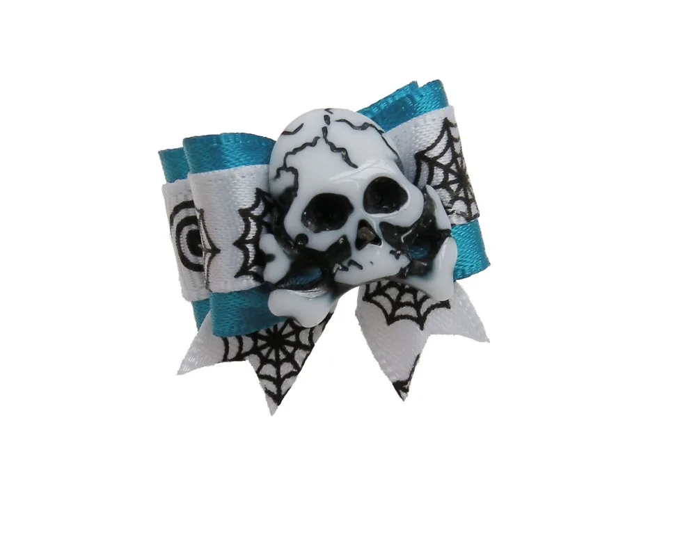 50 шт./лот Собака Щенок Кот лента для волос Луки резиновая щетка аксессуары