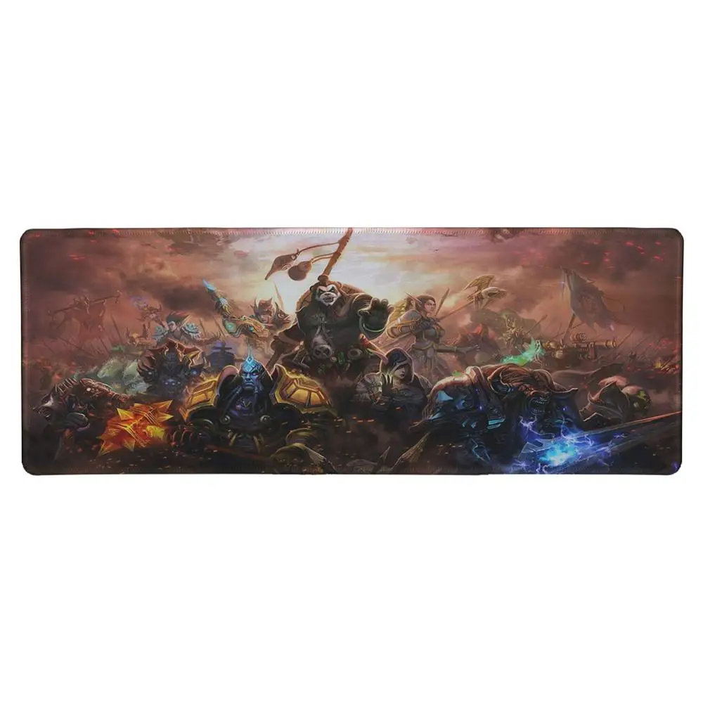 Lock Edge 30x80 cm Большой игровой коврик для мыши WOW Horde Alliance нескользящий с прошивкой большой коврик для мыши для геймера и офисной работы - Цвет: Lock Edge 30x80 cm
