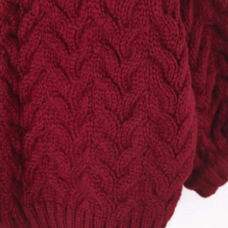 Женский короткий свитер QH0407 теплый вязаный пончо на осень и зиму|oversized jumper|short