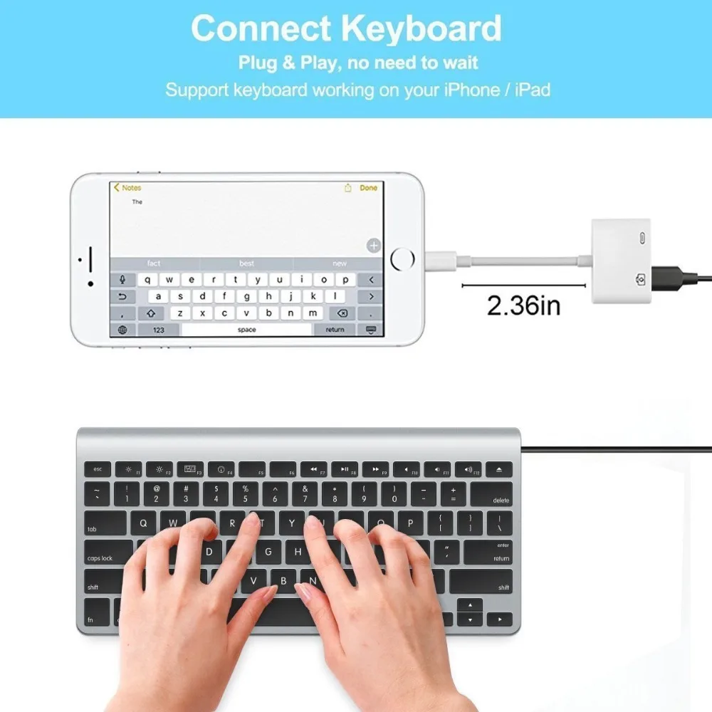 USB адаптер Meenova Lightning OTG зарядный кабель концентратора для iPhone iPad iOS13 флеш