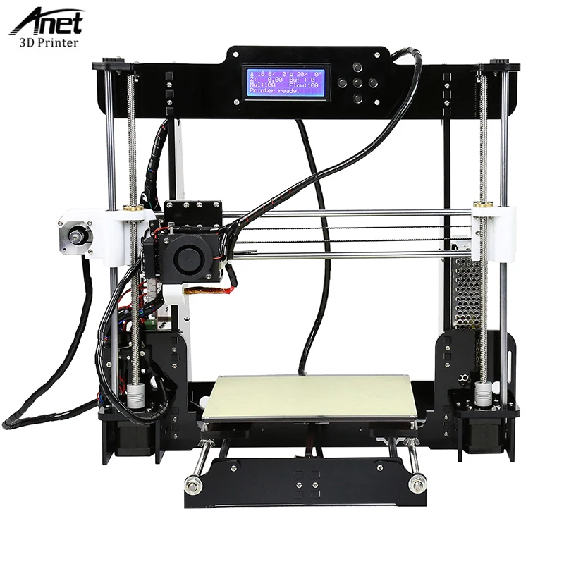Anet нормальный A8 3d принтер большой размер печати высокая точность Reprap i3 DIY 3D набор
