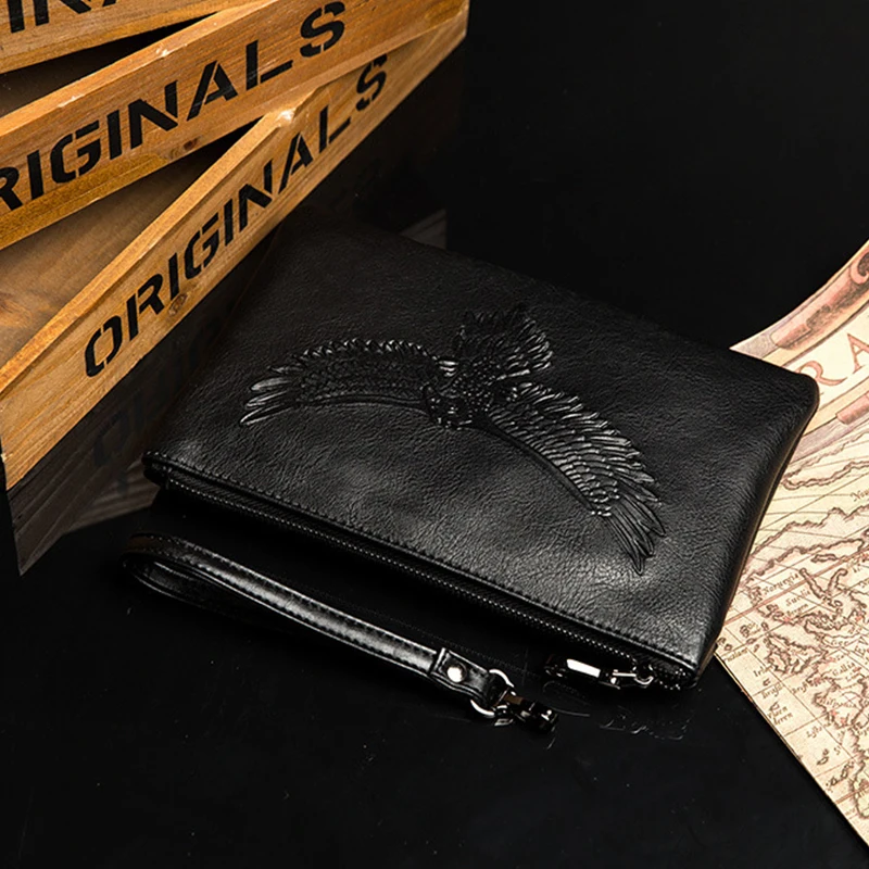 Новинка роскошные Брендовые мужские кошельки кошелек сумка для денег кожаный