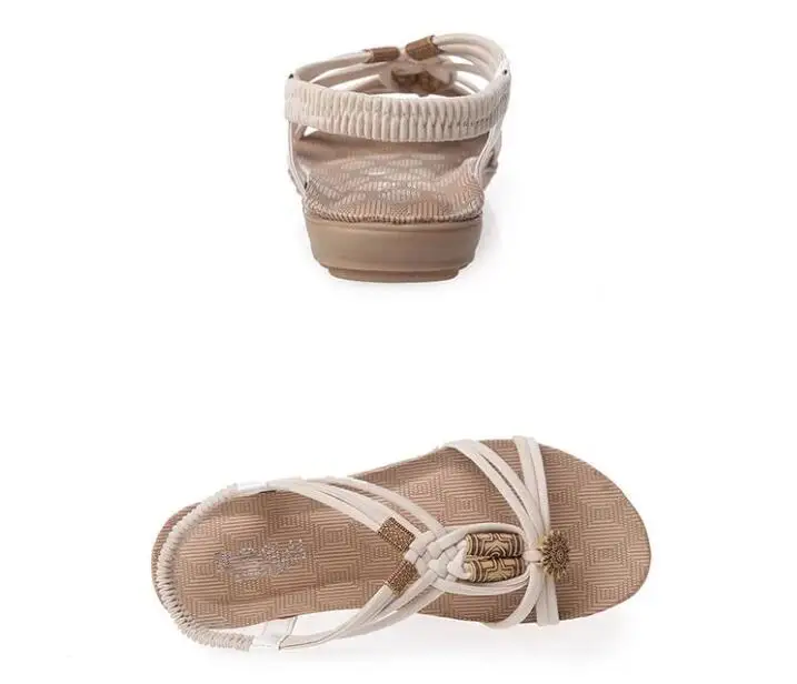 Женские босоножки Модные летние женские туфли гладиаторы в богемном стиле