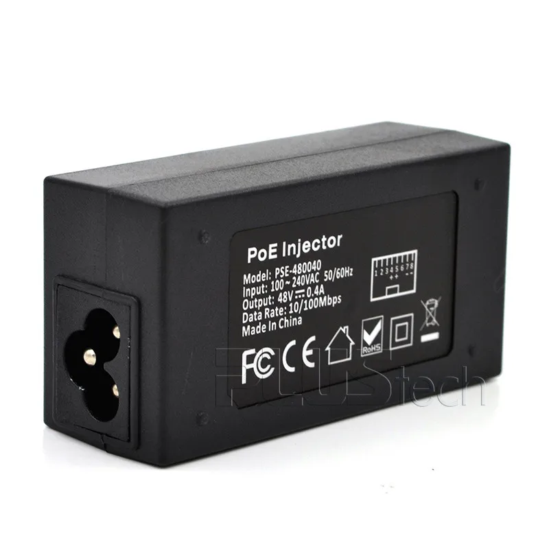 Инжектор PoE 48 в а стандартный Gigabit Power over Ethernet для устройств 802.3af с шнуром питания