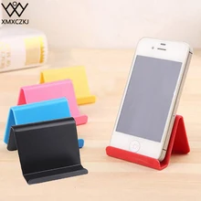 Mobile Phone Holder Table Desktop Stand Plastic Desk Mount Candy Color Mini Portable Holder Universal Bracket For Smartphone