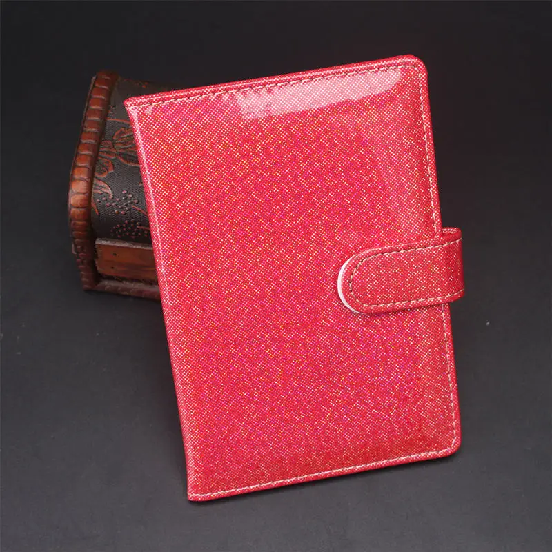2018 Новый однотонный Блестящий цветной чехол для паспорта искусственная кожа
