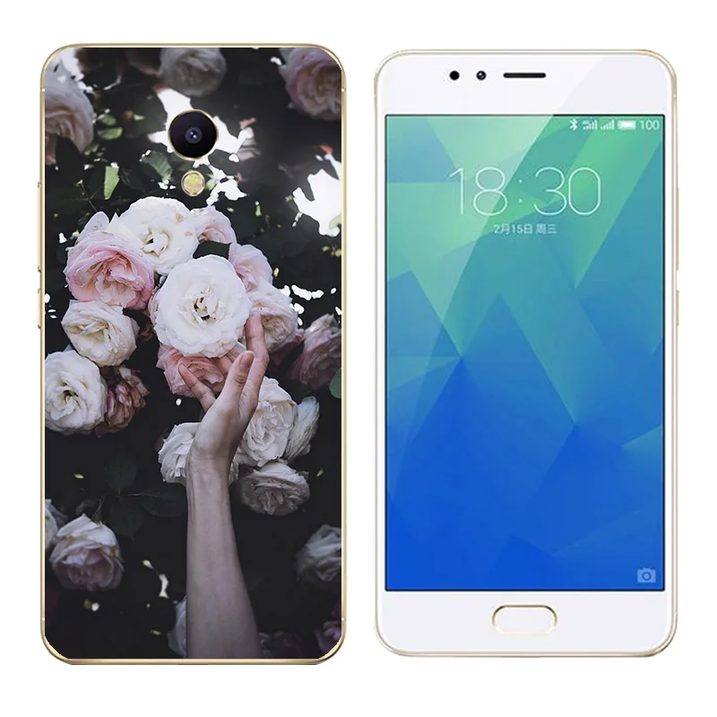 Cases for Meizu M5S mini Triangle Printing Meilan5S Phone Shell Transparent 5.2 inch Soft Silicone Meizu5s |