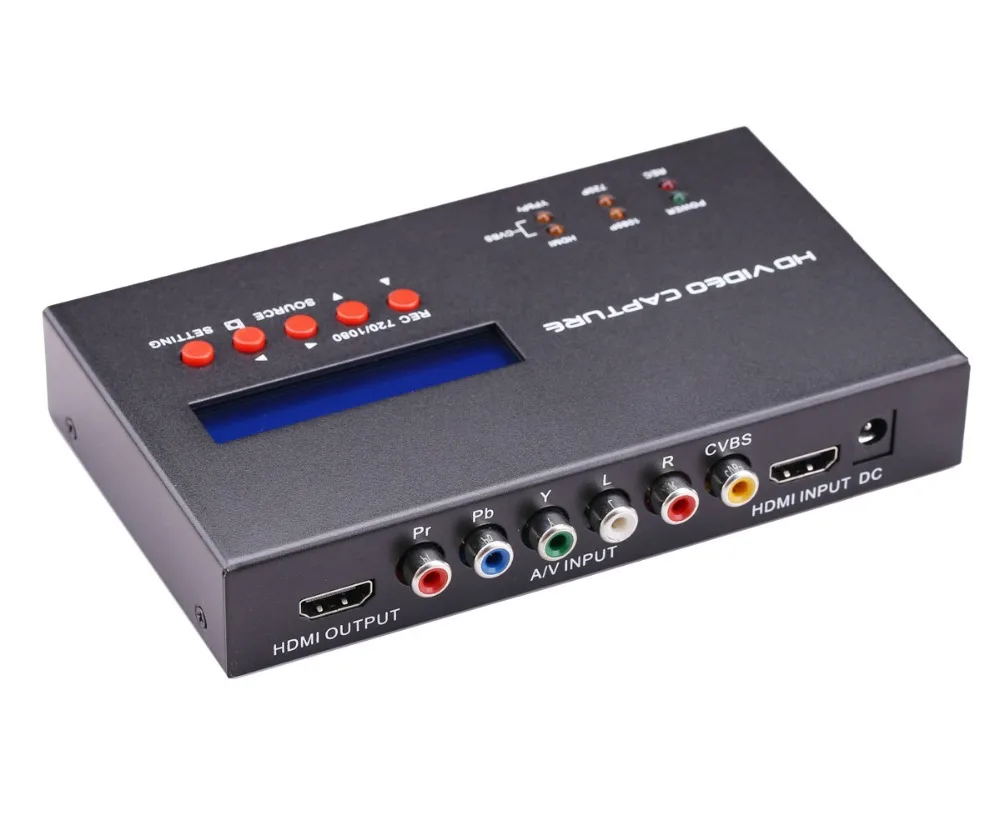 Ezcap 283S HDMI AV CVBS YPbPr коробка видеозахвата время записи по расписанию 1080P HDM видеозахвата для xbox One/360 PS3 PS4 игры