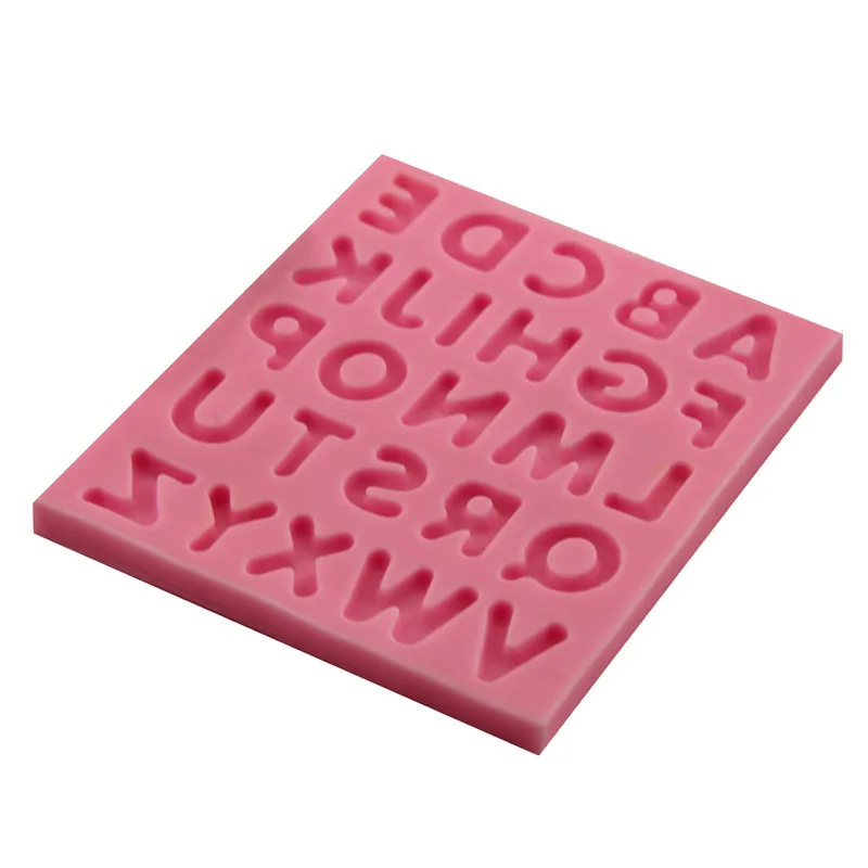 Пищевой Английский Письмо Формы Силиконовые Плесень Фондант Торт Украшая
