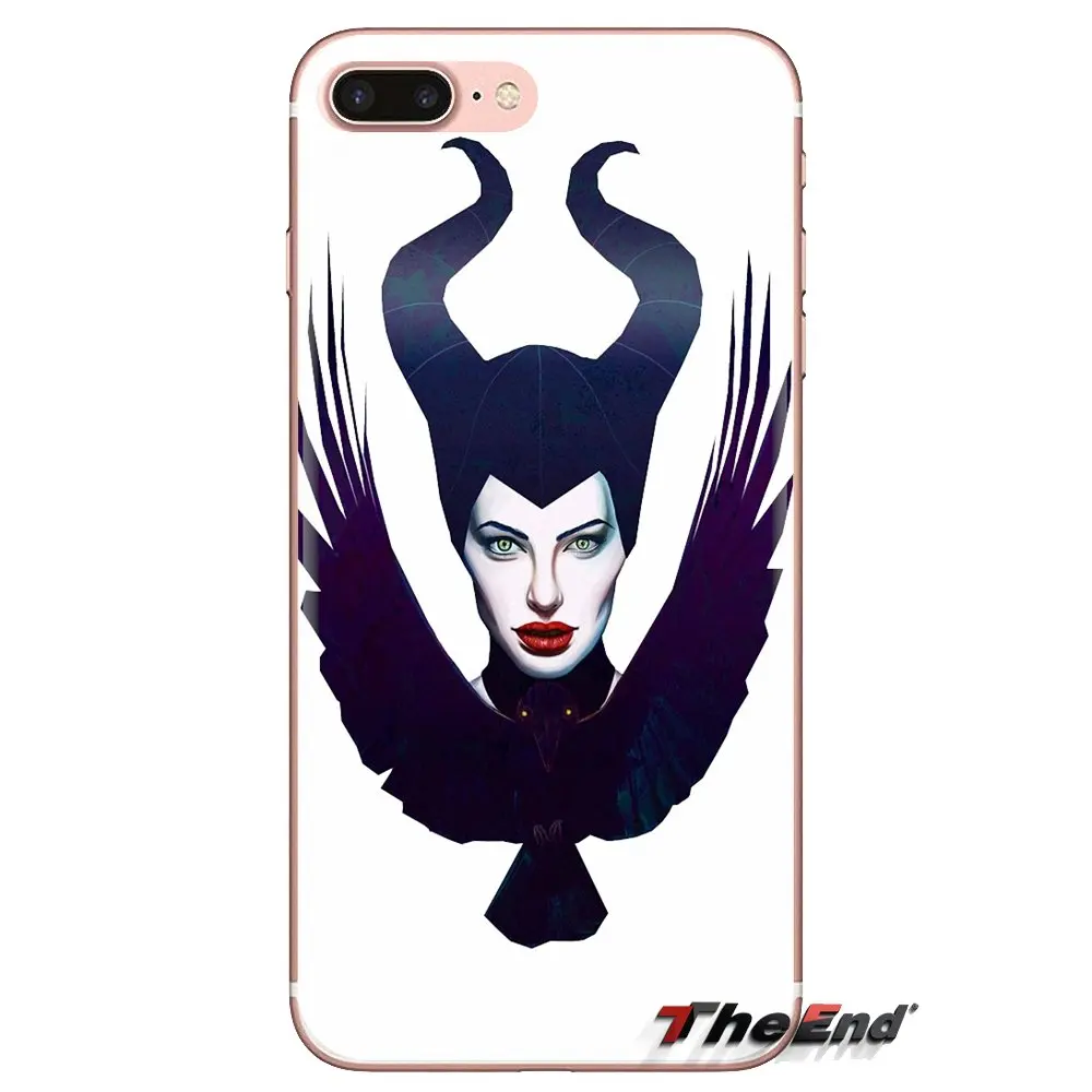 Силиконовый чехол Angelina Jolie Maleficent horns для Xiaomi Mi4 Mi5 Mi5S Mi6 Mi A1 A2 5X6X8 9 Lite SE Pro Max Mix 2 3 2S |