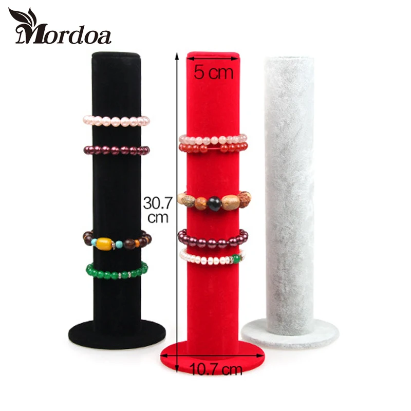 Органайзер для украшений Mordoa бархатный держатель-витрина браслетов 3 цвета |