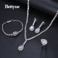 bettyue brand fashion elegance europe and america style multicolor zircon white gold color jewelry sets for woman wedding gifts