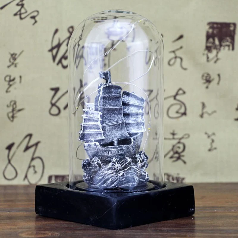 Креативный Гладкий стеклянный чехол для парусной лодки украшения звездный свет