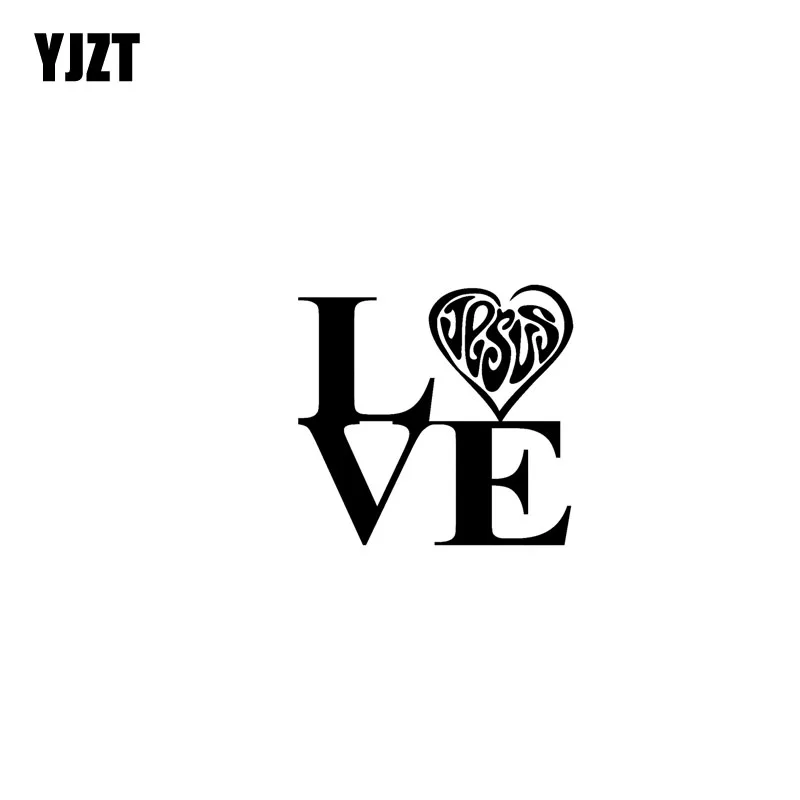 YJZT 12 7 см * в форме сердца Love иезуитов Автомобиль Мотоцикл Стикеры наклейки