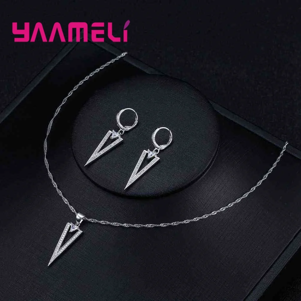 Женский комплект из колье и серёг серебра 925 пробы|necklace earring|jewelry set 925set sterling silver |