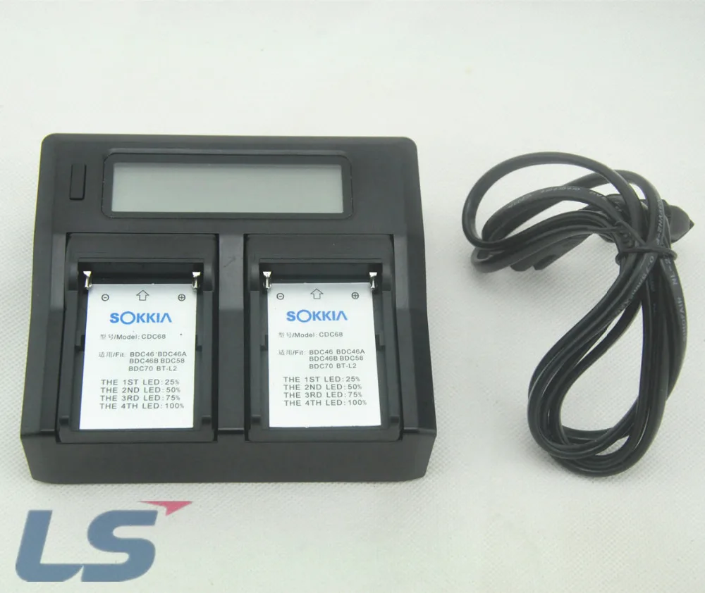 Двойной светодиодный зарядное устройство для SOKKIA BDC46 BDC46A BDC46B BDC58 BDC70 BT-L2 зарядное устройство EU plug US