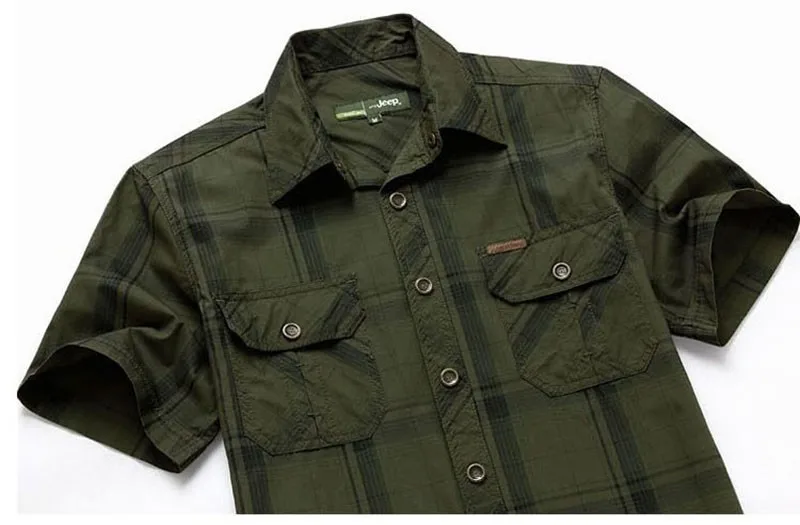 M~ 5XL 3 цвета Летний Плюс размер клетчатая Горячая Повседневная рубашка мужская хлопковая рубашка с коротким рукавом Горячая Распродажа брендовая одежда
