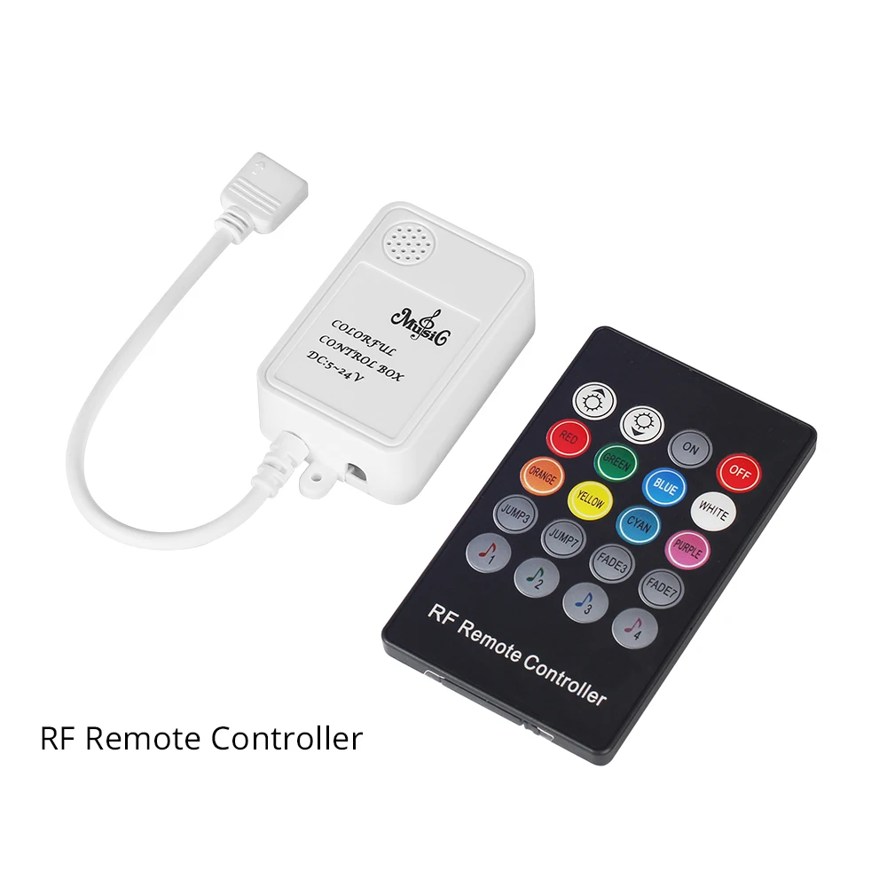 Музыка ИК/RF 20 кнопок пульта дистанционного управления RGB полосы света для 3528 5050 RGB Светодиодные ленты огни мини-контроллер