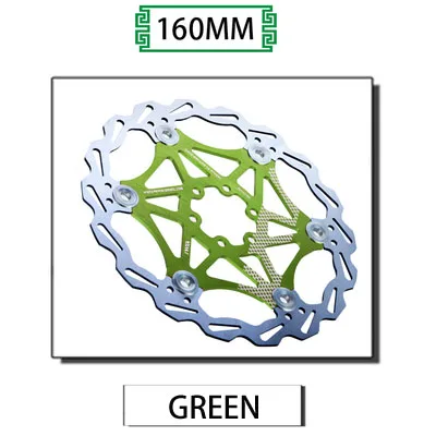 160MM Green VXM велосипедный тормоз 160 мм/180 мм/203 мм Дисковый Тормоз MTB DH дисковые роторы гидрические тормозные колодки поплавок многоцветный ТОРМОЗНЫЕ КОЛОДКИ ЗАПЧАСТИ для велосипеда - Цвет: 160MM Green