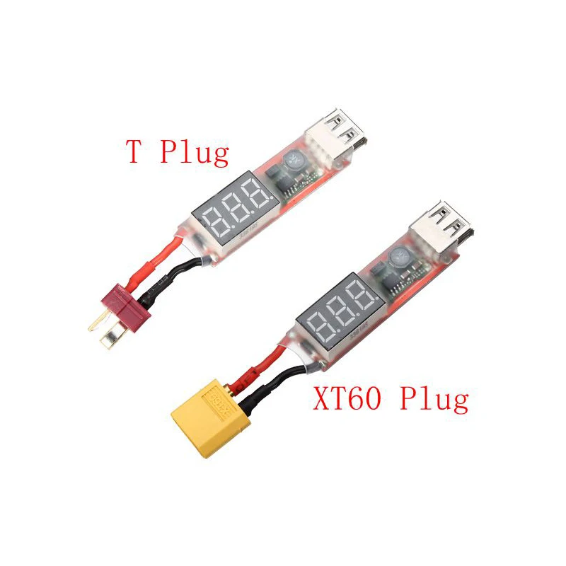 2S 6S литиевая батарея XT60 разъем к USB преобразователь питания адаптер с цифровым