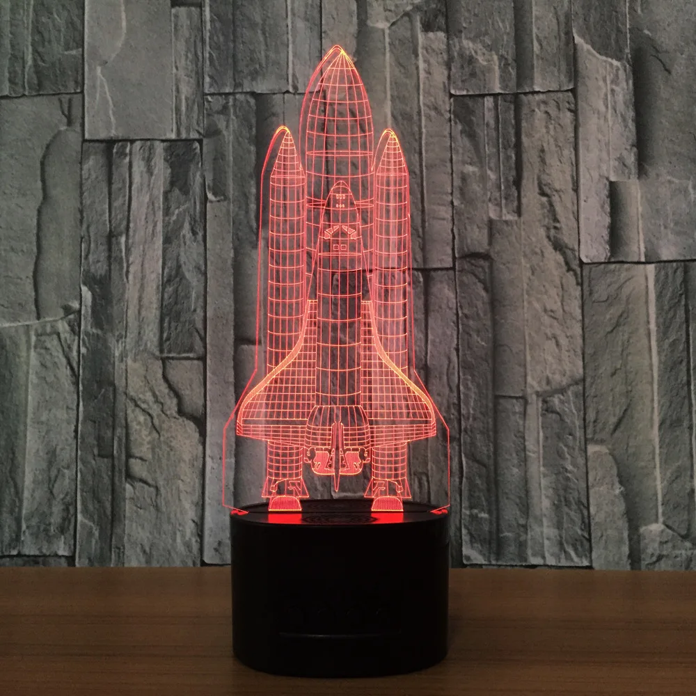 Креативный 3d светильник Настольная Светодиодная лампа с изменением цвета 7
