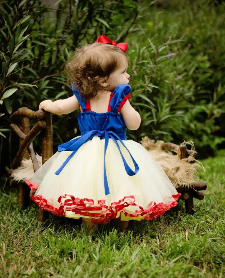 SNOW WHITE Christmas party costume dress girls princess cartoon TUTU skirt style birthday cosplay | Тематическая одежда и