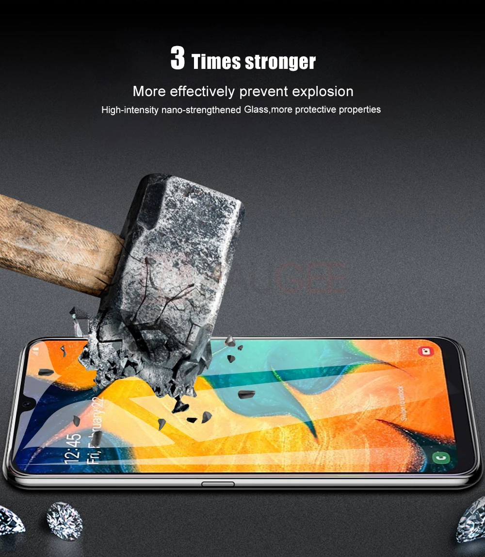 Raugee Защита экрана для samsung Galaxy A70 закаленное стекло против царапин защита экрана стекло для samsung A50 A30 A40 стекло