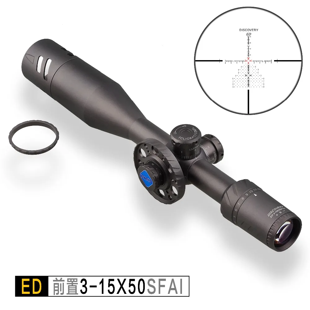 Дискавери ED 3-15x50SFIR тактический оптический прицел Optische Richtkijker охотничий прицел боковое колесо первая фокальная плоскость пистолет