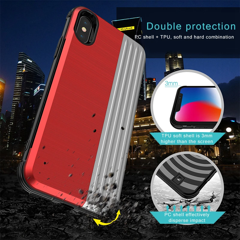 Wallet Credit Card Slot Back Cover For iPhone 7 8 Plus X 10 XS MAX XR Shockproof Phone Cases 6 6S Holder |
