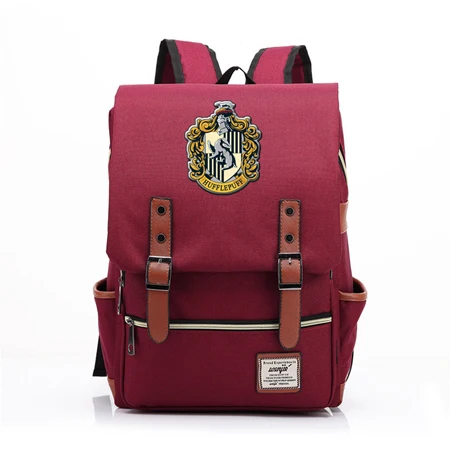 9 Магический Хогвартс Ravenclaw Слизерин Гриффиндор мальчик Девочка студенческая школьная сумка подростковые школьные сумки холщовый женский рюкзак мужской рюкзак - Цвет: 9