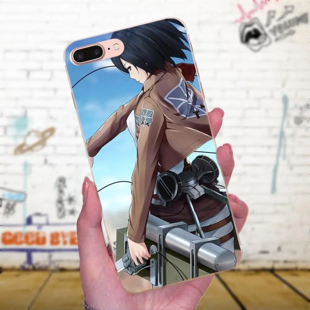 Аниме атака на Титанов Eren Levi Mikasa для Galaxy J1 J2 J3 J330 J4 J5 J6 J7 J730 J8 2015 2016 2017 2018 mini Pro мягкий